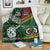 New Zealand And Vanuatu Premium Blanket Together - Green LT8 White - Polynesian Pride