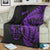 New Zealand Haka Rugby Maori Premium Blanket Silver Fern Vibes - Purple LT8 - Polynesian Pride