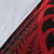 New Zealand Rugby Maori Premium Blanket Silver Fern Koru Vibes - Red LT8 - Polynesian Pride