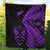 New Zealand Haka Rugby Maori Premium Quilt Silver Fern Vibes - Purple LT8 - Polynesian Pride