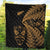 New Zealand Haka Rugby Maori Premium Quilt Silver Fern Vibes - Gold LT8 - Polynesian Pride