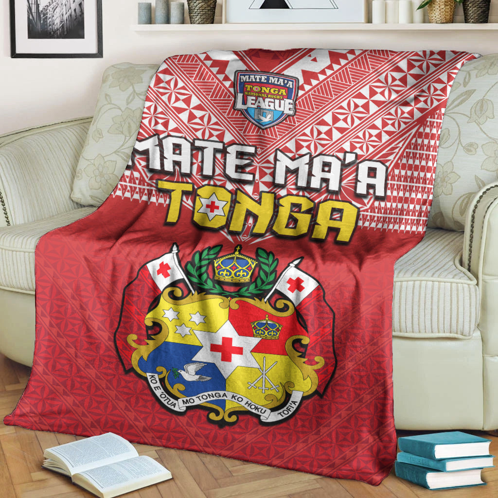 Tonga Rugby MMT Premium Blanket Ngatu Mate Maa Tonga Special LT13 - Polynesian Pride