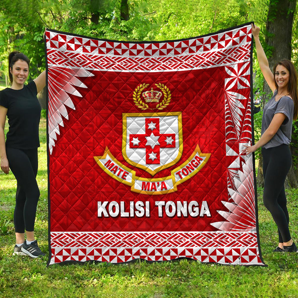 Tonga Kolisi Tonga College Premium Quilt Simplified Version LT8 Red - Polynesian Pride