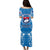 Samoa Rugby Toa Samoa Blue Style Puletasi Dress - LT2 - Polynesian Pride