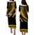 Fiji Puletasi Dress Artsy Gold Style LT9 - Polynesian Pride