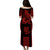 Kakau Hawaiian Polynesian Puletasi Dress Red LT6 - Polynesian Pride