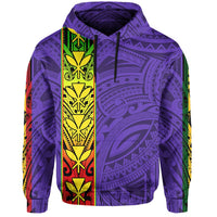 Polynesian Kanaka Flag Kanaka Maoli Hawaii Hoodie Purple - Polynesian Pride