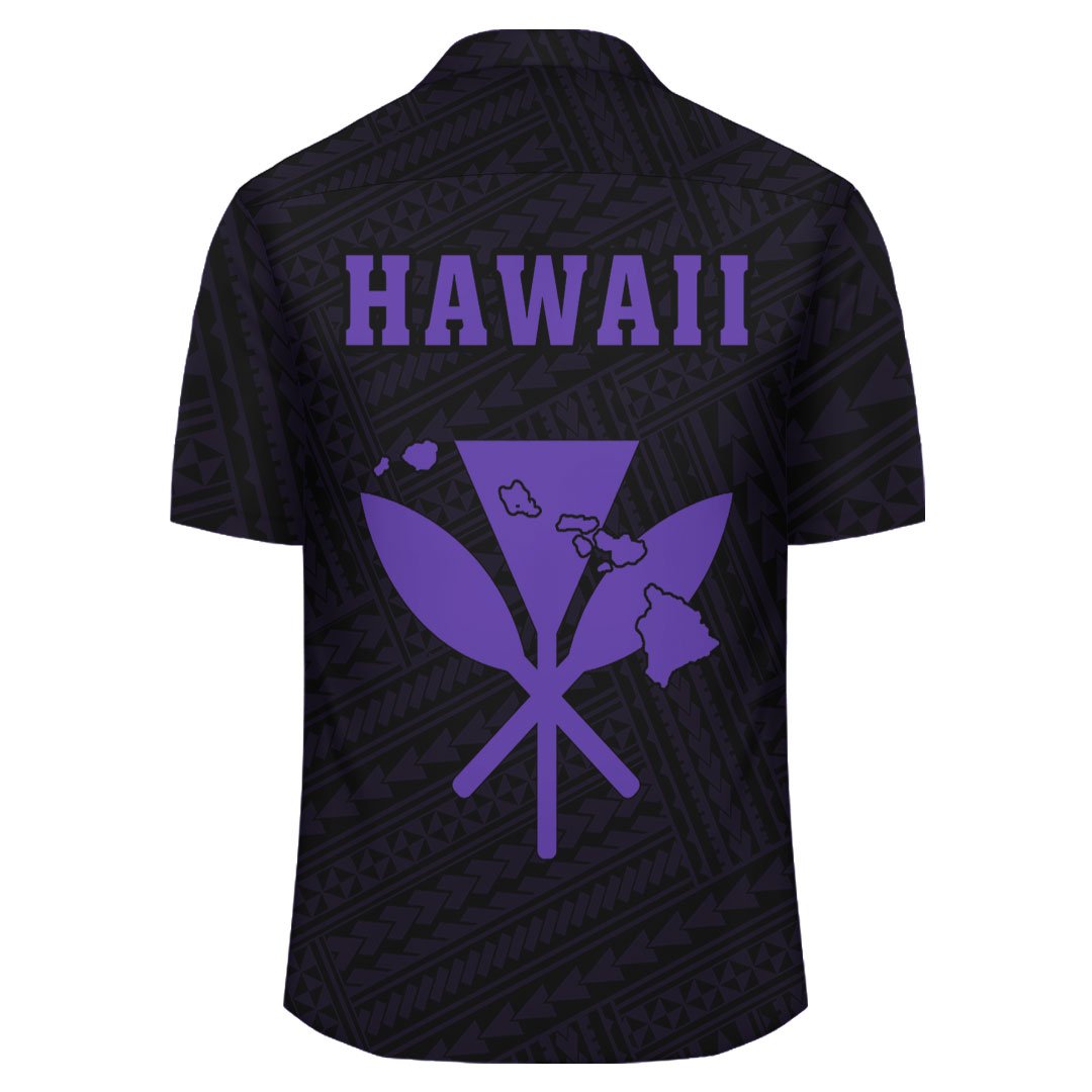 Kakau Polynesian Kanaka Map Hawaii Shirt - Purple - Polynesian Pride