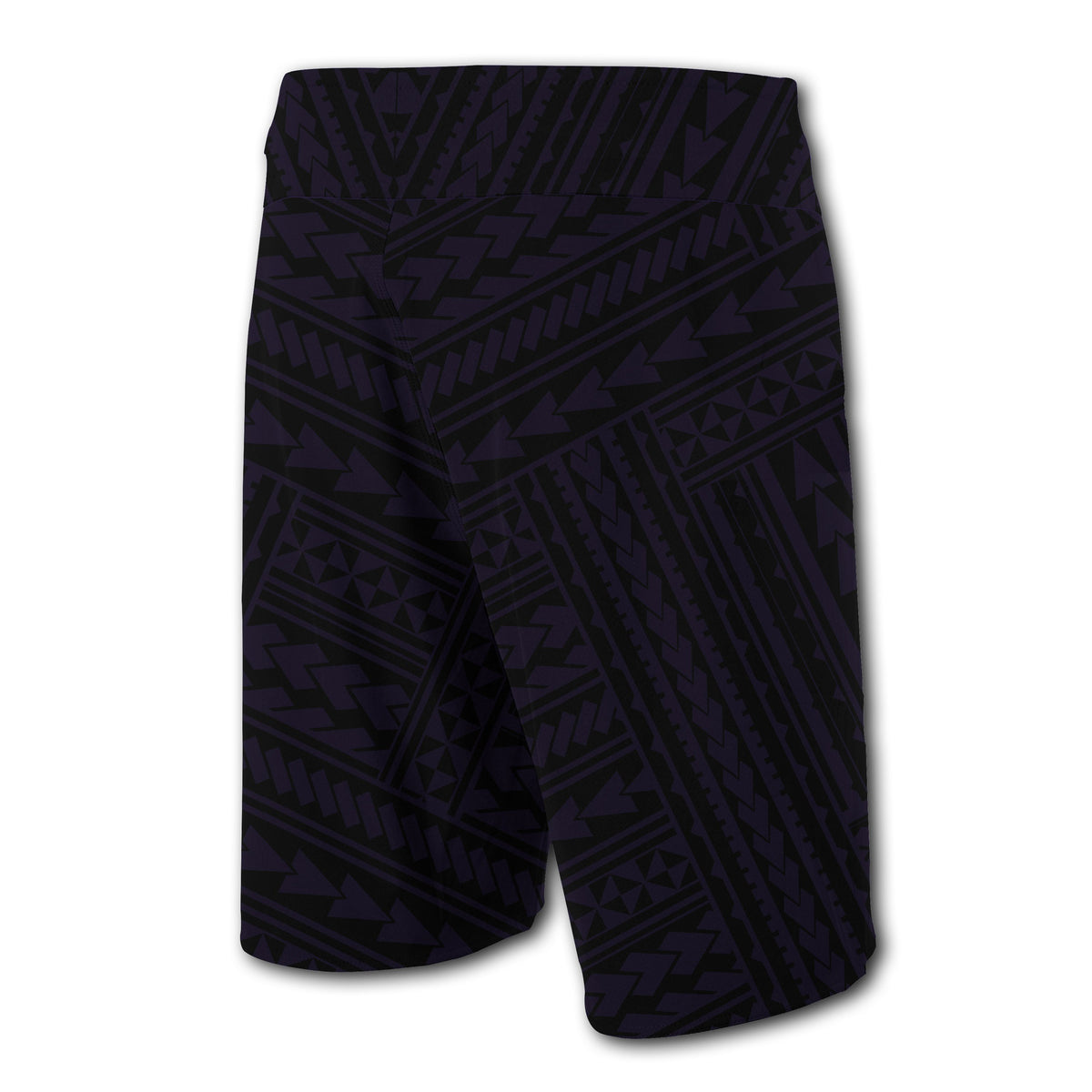 Hawaii Kakau Polynesian Kanaka Map Board Shorts - Purple - Polynesian Pride