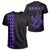 Hawaii Kakau Anchor T Shirt Purple Unisex Purple - Polynesian Pride