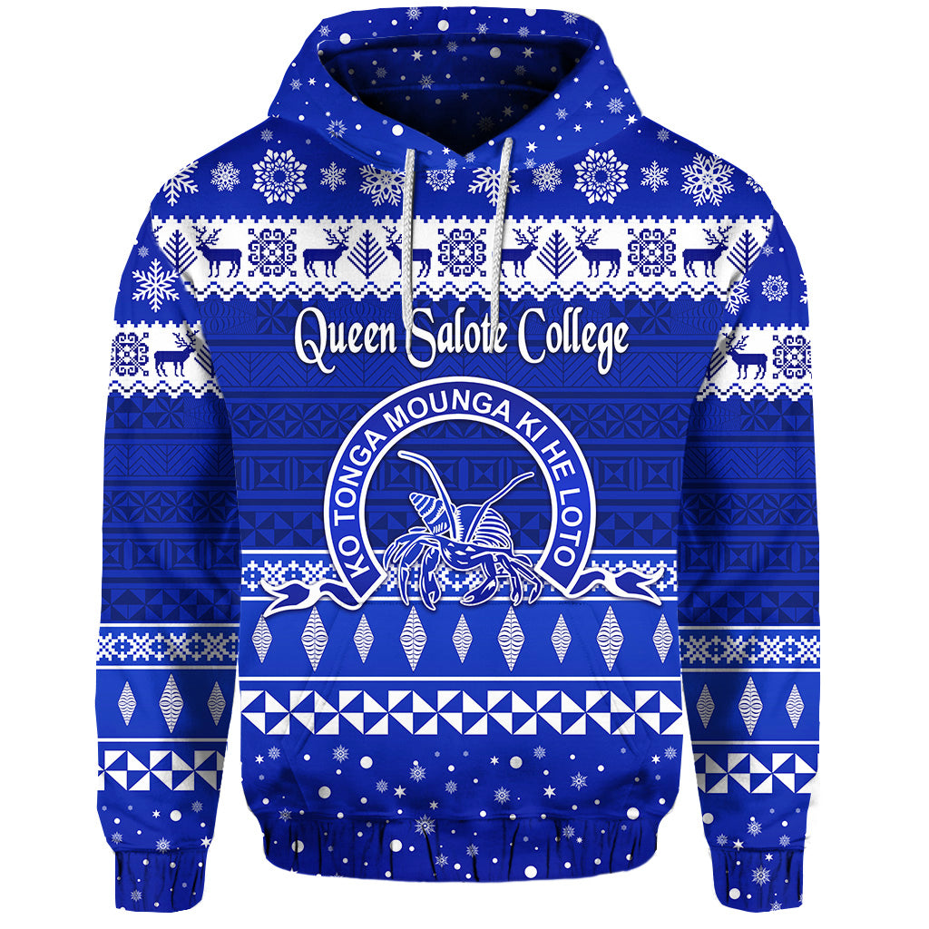 Custom Queen Salote College Christmas Hoodie Simple Style LT8 - Polynesian Pride