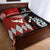 New Zealand And Tonga Quilt Bed Set Together - Red LT8 - Polynesian Pride