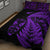 New Zealand Haka Rugby Maori Quilt Bed Set Silver Fern Vibes - Purple LT8 - Polynesian Pride