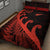 New Zealand Rugby Maori Quilt Bed Set Silver Fern Koru Vibes - Red LT8 - Polynesian Pride