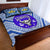 Mate Ma'a Tonga Quilt Bed Set Leimatu'a Bulls Creative Style - Blue NO.1 LT8 - Polynesian Pride