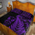 New Zealand Haka Rugby Maori Quilt Bed Set Silver Fern Vibes - Purple LT8 - Polynesian Pride