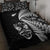 New Zealand Haka Rugby Maori Quilt Bed Set Silver Fern Vibes - Black LT8 - Polynesian Pride