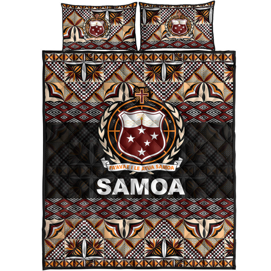Samoa Quilt Bed Set Siapo Patterns LT6 - Polynesian Pride