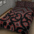 New Zealand Quilt Bed Set Maori Graphic Tee Patterns Red Lt6 - Polynesian Pride