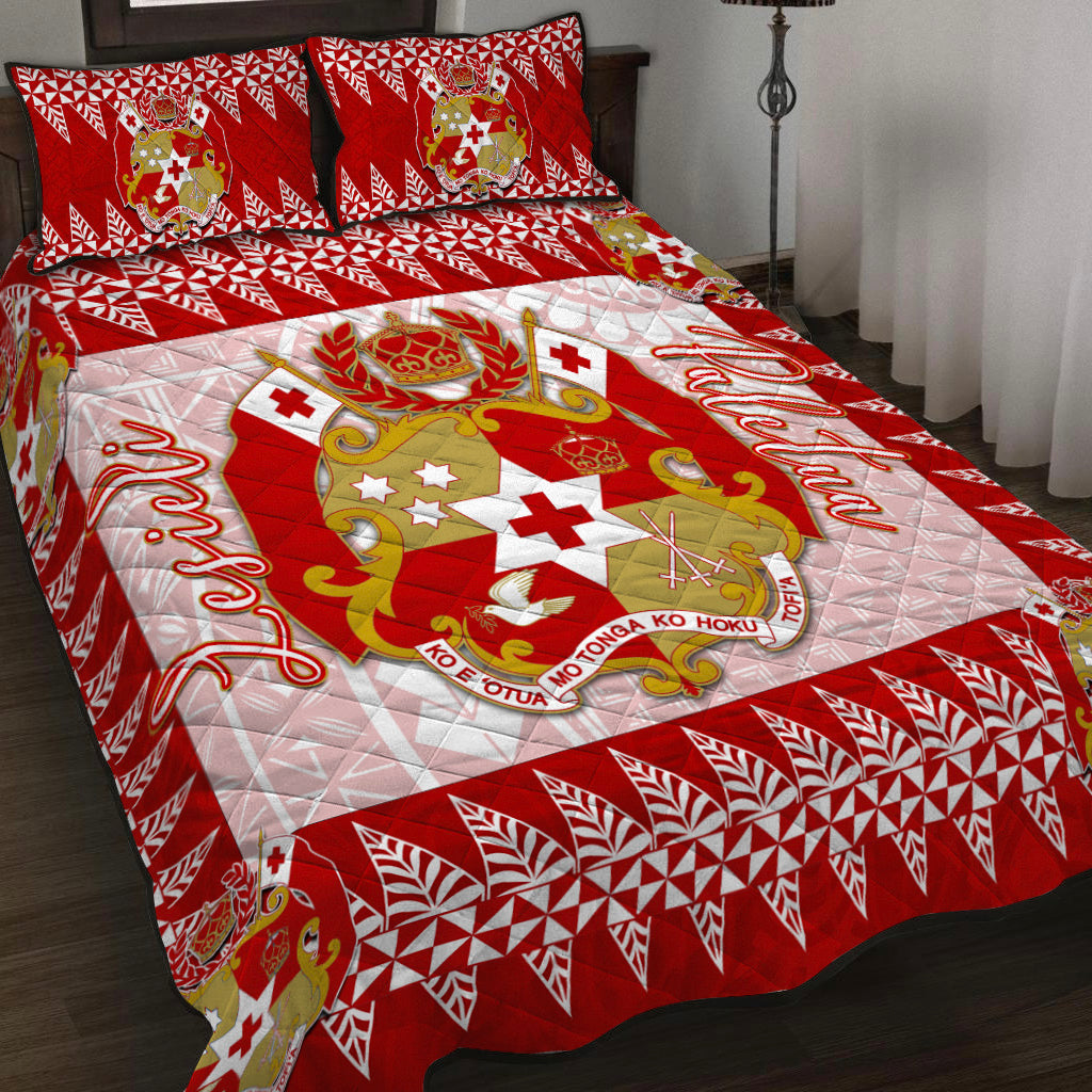 Tonga Quilt Bed Set Red Style - Custom LT6 Red - Polynesian Pride