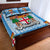 (Custom Personalised) Fiji Quilt Bed Set Blue Style No.1 LT6 - Polynesian Pride