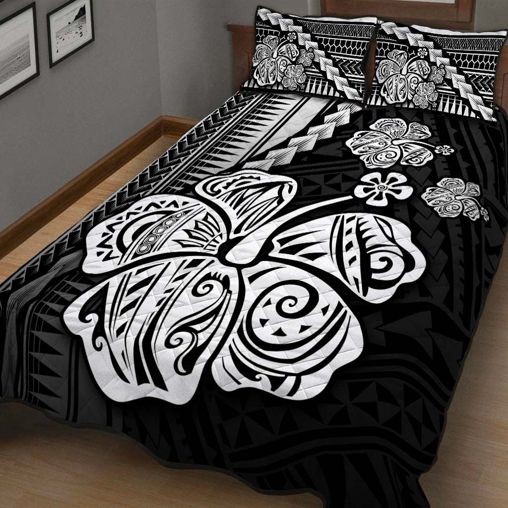 Polynesian Hibiscus Quilt Bed Set Hawaiian Style No.4 LT6 - Polynesian Pride