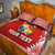 (Custom Personalised) Tonga Coat Of Arms Quilt Bed Set Simplified Version - Red LT8 - Polynesian Pride