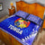 Tonga Coat Of Arms Quilt Bed Set Simplified Version - Blue LT8 - Polynesian Pride