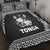 Tonga Coat Of Arms Quilt Bed Set Simplified Version - Black LT8 - Polynesian Pride