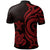 Guam Polynesian Polo Shirt Red Tentacle Turtle - Polynesian Pride