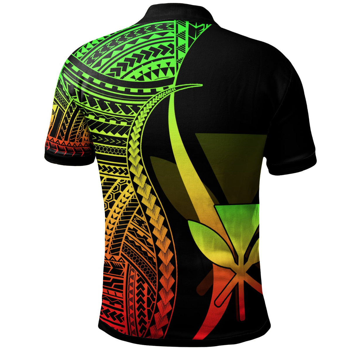 Hawaii Custom Polo Shirt Reggae Polynesian Tentacle Tribal Pattern - Polynesian Pride