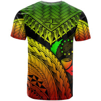 Pohnpei Custom T Shirt Reggae Polynesian Necklace and Lauhala - Polynesian Pride