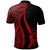 Guam Custom Polo Shirt Red Polynesian Tentacle Tribal Pattern - Polynesian Pride