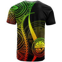 Federated States of Micronesia T Shirt Reggae Micronesian Tentacle Tribal Pattern - Polynesian Pride