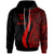 Fiji Custom Hoodie Red Tentacle Tribal Pattern Unisex Red - Polynesian Pride