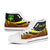 Fiji Custom Personalised High Top Shoes Reggae - Polynesian Tentacle Tribal Pattern - Polynesian Pride