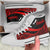 Vanuatu High Top Shoes Red - Polynesian Tentacle Tribal Pattern - Polynesian Pride