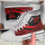 Marshall Islands High Top Shoes Red - Polynesian Tentacle Tribal Pattern Crest - Polynesian Pride