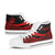 Vanuatu High Top Shoes Red - Polynesian Tentacle Tribal Pattern - Polynesian Pride