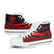 Hawaii High Top Shoes Red - Polynesian Tentacle Tribal Pattern - Polynesian Pride