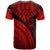 Chuuk Custom T Shirt Red Polynesian Necklace and Lauhala - Polynesian Pride