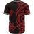 Guam Baseball Shirt - Red Tentacle Turtle - Polynesian Pride