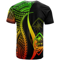 Guam T Shirt Reggae Polynesian Tentacle Tribal Pattern - Polynesian Pride