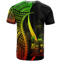 Fiji T Shirt Reggae Polynesian Tentacle Tribal Pattern Crest - Polynesian Pride