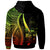 Fiji Custom Hoodie Reggae Tentacle Tribal Pattern Crest - Polynesian Pride