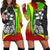 Samoa Polynesian Women's Hoodie Dress Reggae - Turtle With Hook Reggae - Polynesian Pride