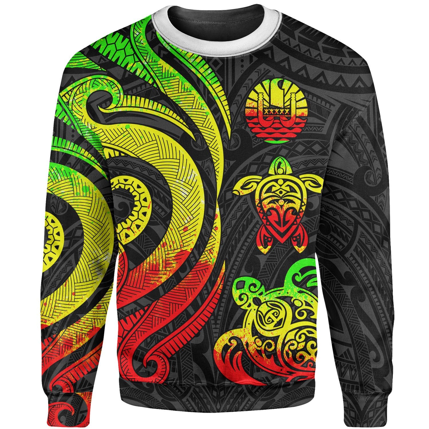 Tahiti Sweater - Reggae Tentacle Turtle Unisex Reggae - Polynesian Pride