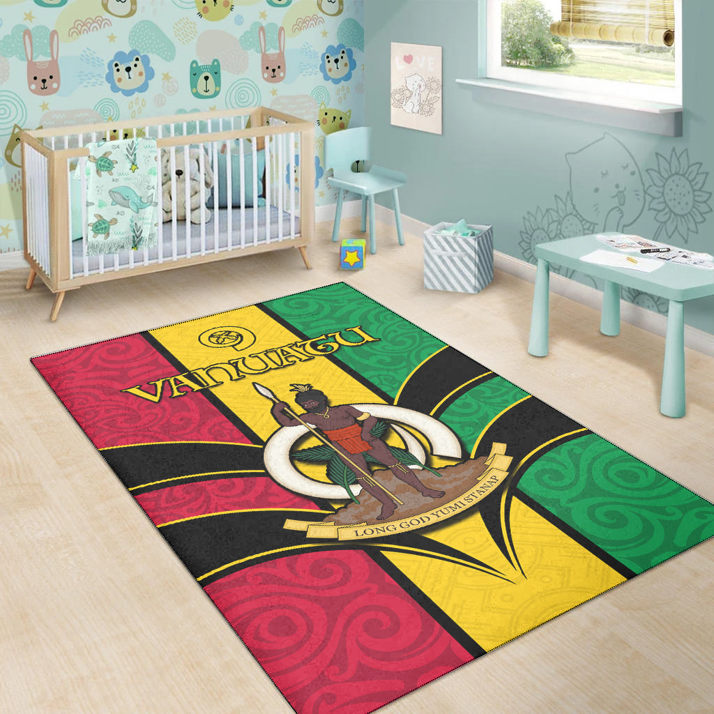 Vanuatu Area Rug Pig Tusk Polynesian LT13 - Polynesian Pride