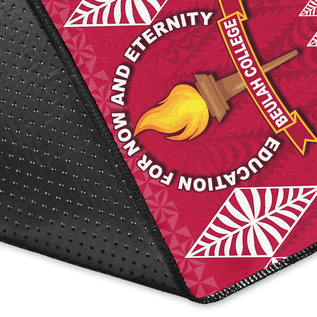 (Custom Personalised) Beulah College Area Rug Ngatu Pattern Tonga LT13 - Polynesian Pride