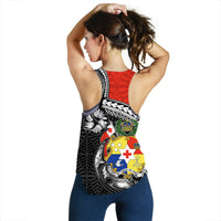 Tonga Hook Tattoo Women Tank Top Black LT6 - Polynesian Pride